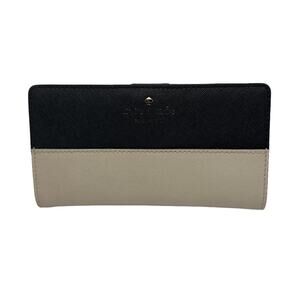 KATE SPADE New York Black and Beige Wallet